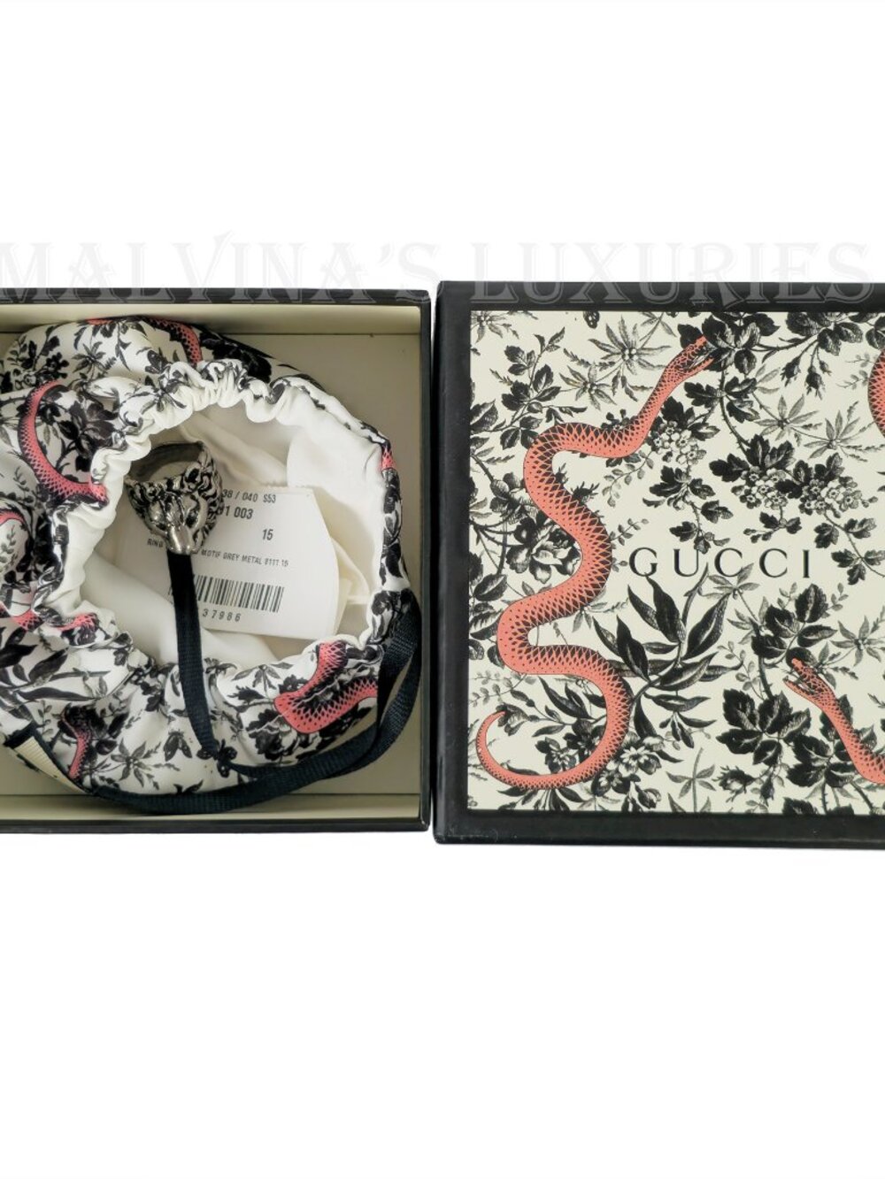 GUCCI RING LION HEAD AGED FINISH METAL BAND UNISEX sz 15 US 7 1/4 - Picture 15 of 17